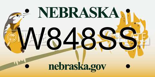 W848SS Nebraska License Plate