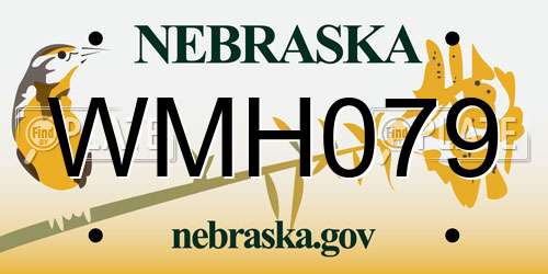 WMH079 Nebraska License Plate