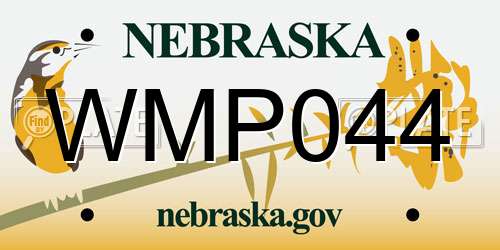 WMP044 Nebraska License Plate