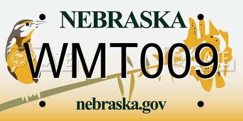 WMT009 Nebraska License Plate