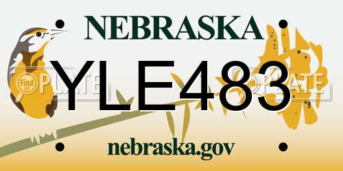 YLE483 Nebraska License Plate
