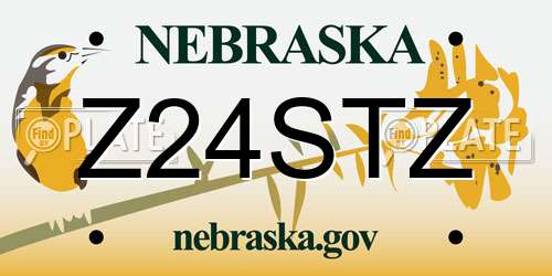 Z24STZ Nebraska License Plate