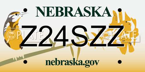 Z24SZZ Nebraska License Plate