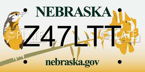 Z47LTT Nebraska License Plate