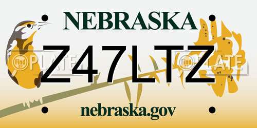 Z47LTZ Nebraska License Plate