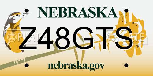 Z48GTS Nebraska License Plate