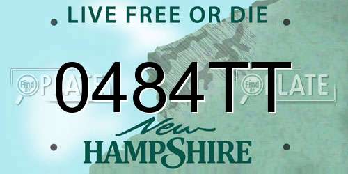 0484TT New Hampshire License Plate