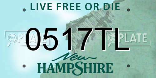 0517TL New Hampshire License Plate