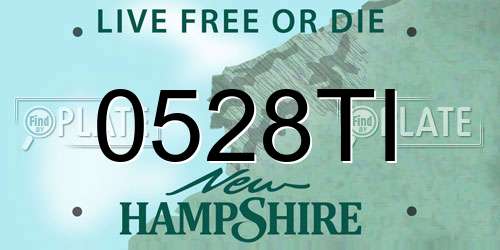 0528TI New Hampshire License Plate