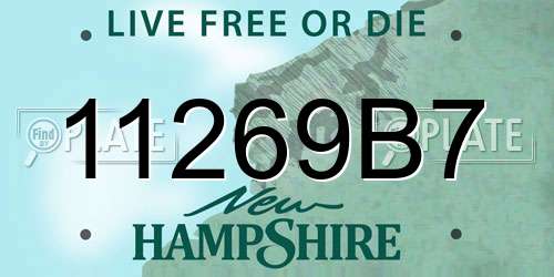 11269B7 New Hampshire License Plate