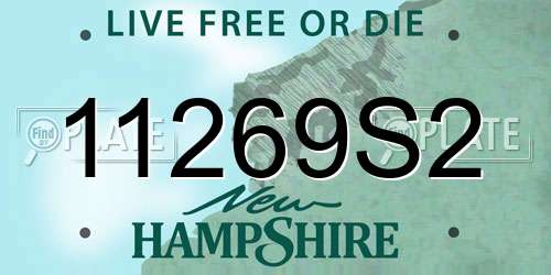 11269S2 New Hampshire License Plate