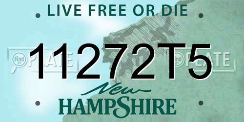 11272T5 New Hampshire License Plate
