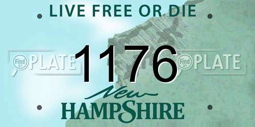 1176 New Hampshire License Plate