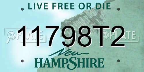 11798T2 New Hampshire License Plate