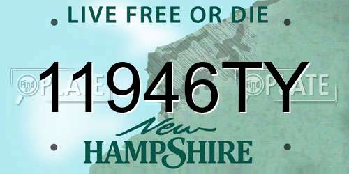 11946TY New Hampshire License Plate
