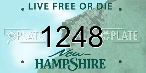 1248 New Hampshire License Plate