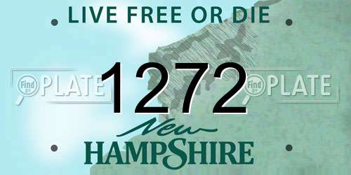 1272 New Hampshire License Plate