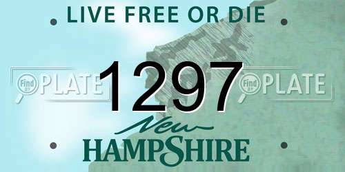 1297 New Hampshire License Plate