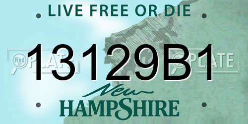 13129B1 New Hampshire License Plate