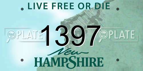 1397 New Hampshire License Plate