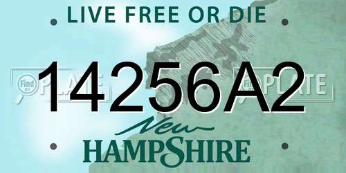 14256A2 New Hampshire License Plate
