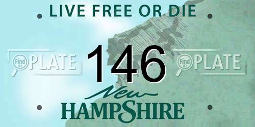 146 New Hampshire License Plate