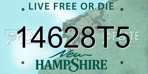 14628T5 New Hampshire License Plate