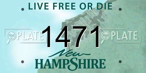 1471 New Hampshire License Plate