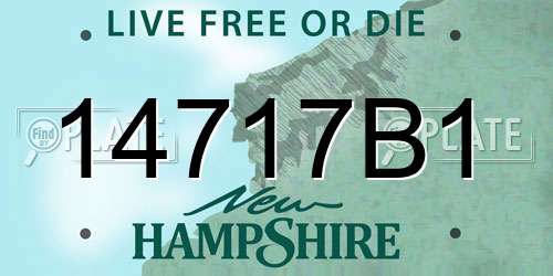 14717B1 New Hampshire License Plate