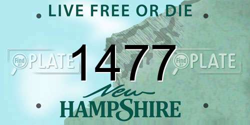 1477 New Hampshire License Plate