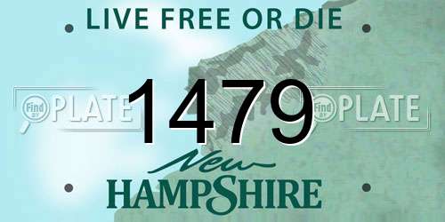 1479 New Hampshire License Plate