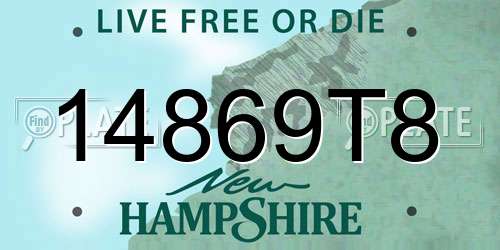 14869T8 New Hampshire License Plate