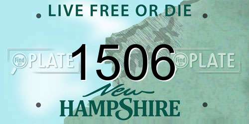 1506 New Hampshire License Plate