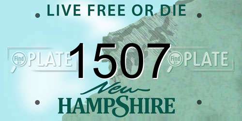 1507 New Hampshire License Plate