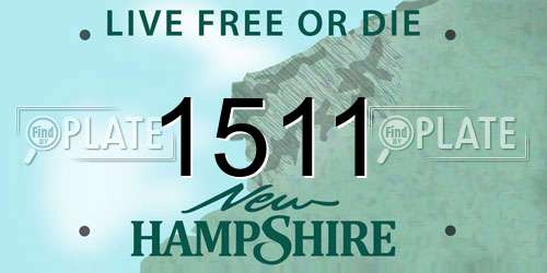 1511 New Hampshire License Plate