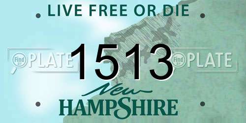 1513 New Hampshire License Plate