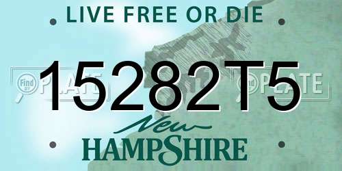 15282T5 New Hampshire License Plate