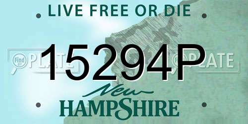 15294P New Hampshire License Plate