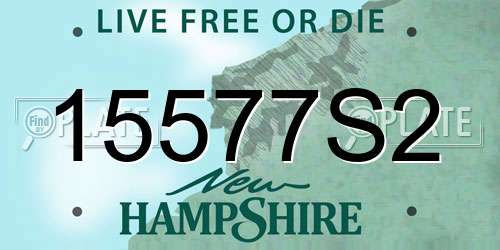 15577S2 New Hampshire License Plate