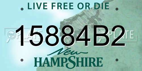 15884B2 New Hampshire License Plate