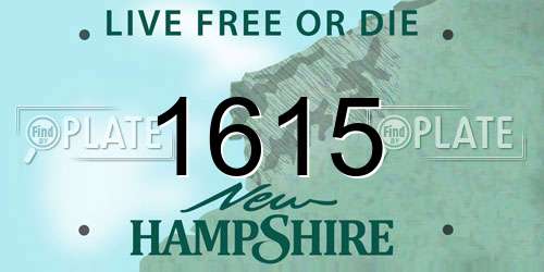 1615 New Hampshire License Plate