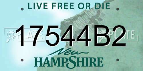 17544B2 New Hampshire License Plate