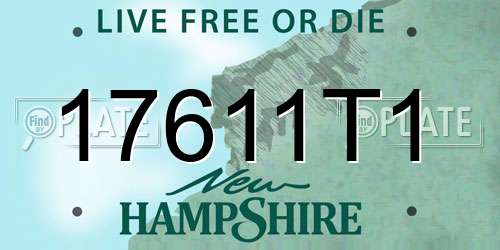 17611T1 New Hampshire License Plate
