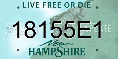 18155E1 New Hampshire License Plate