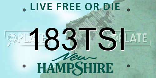 183TSI New Hampshire License Plate