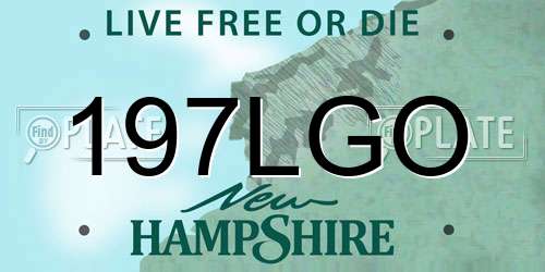 197LGO New Hampshire License Plate