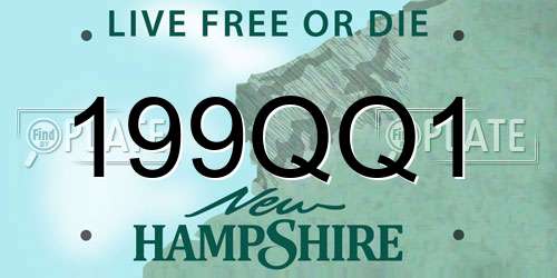 199QQ1 New Hampshire License Plate