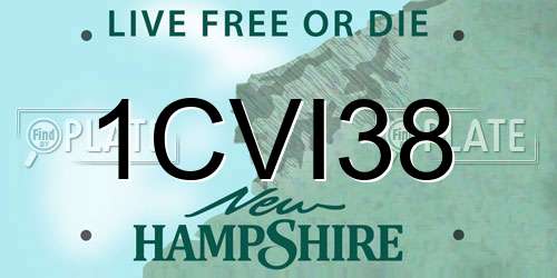 1CVI38 New Hampshire License Plate