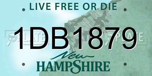 1DB1879 New Hampshire License Plate