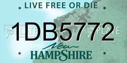 1DB5772 New Hampshire License Plate